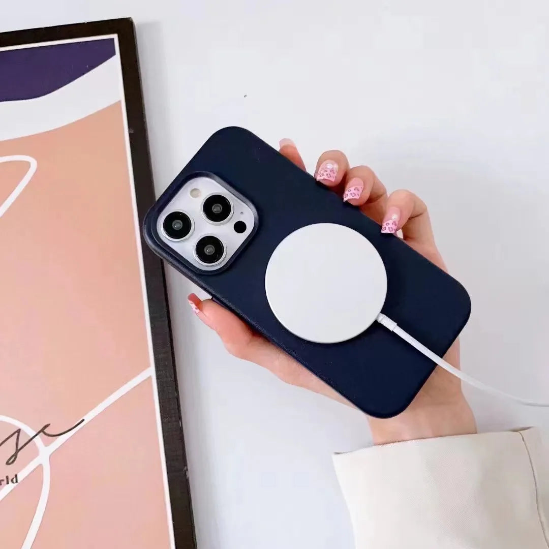 Official MagSafe Leather Case for iPhone