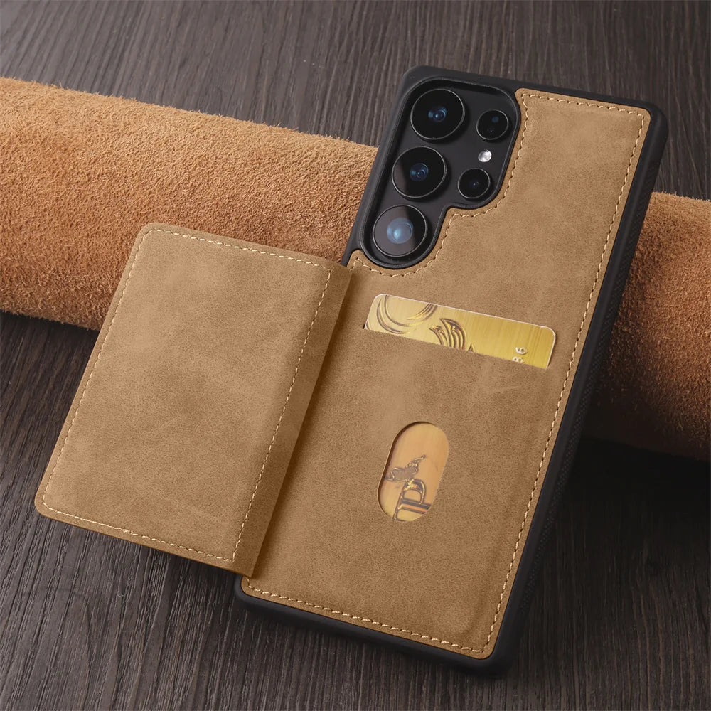 Luxury Leather Phone Case Cover for Samsung Galaxy Series