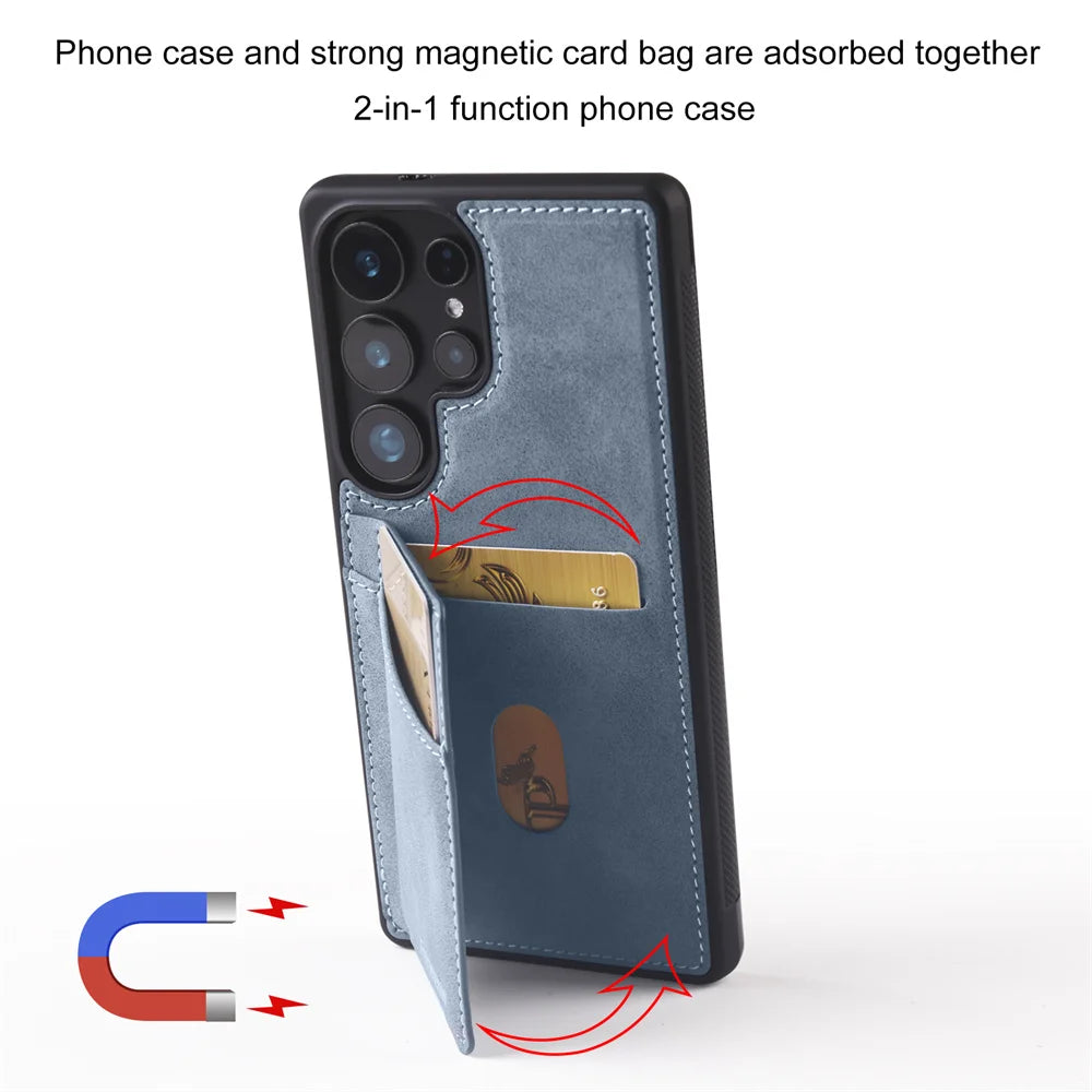 Luxury Leather Phone Case Cover for Samsung Galaxy Series