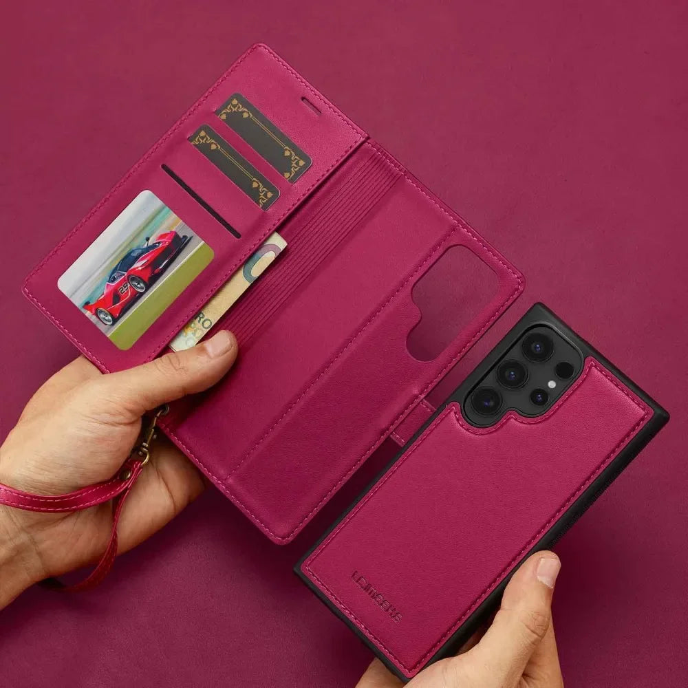 Detachable Wallet Phone Case with Card Holder for Samsung