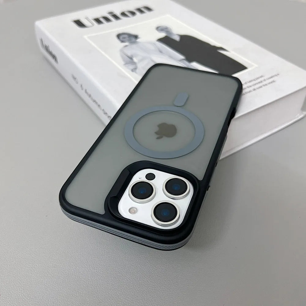 Luxury Magnetic Matte Armor Case for iPhone - CaseifyTrend