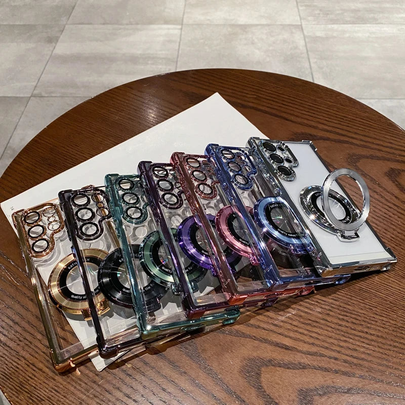 Anti-Drop Transparent Magnetic Case for Samsung Galaxy - CaseifyTrend