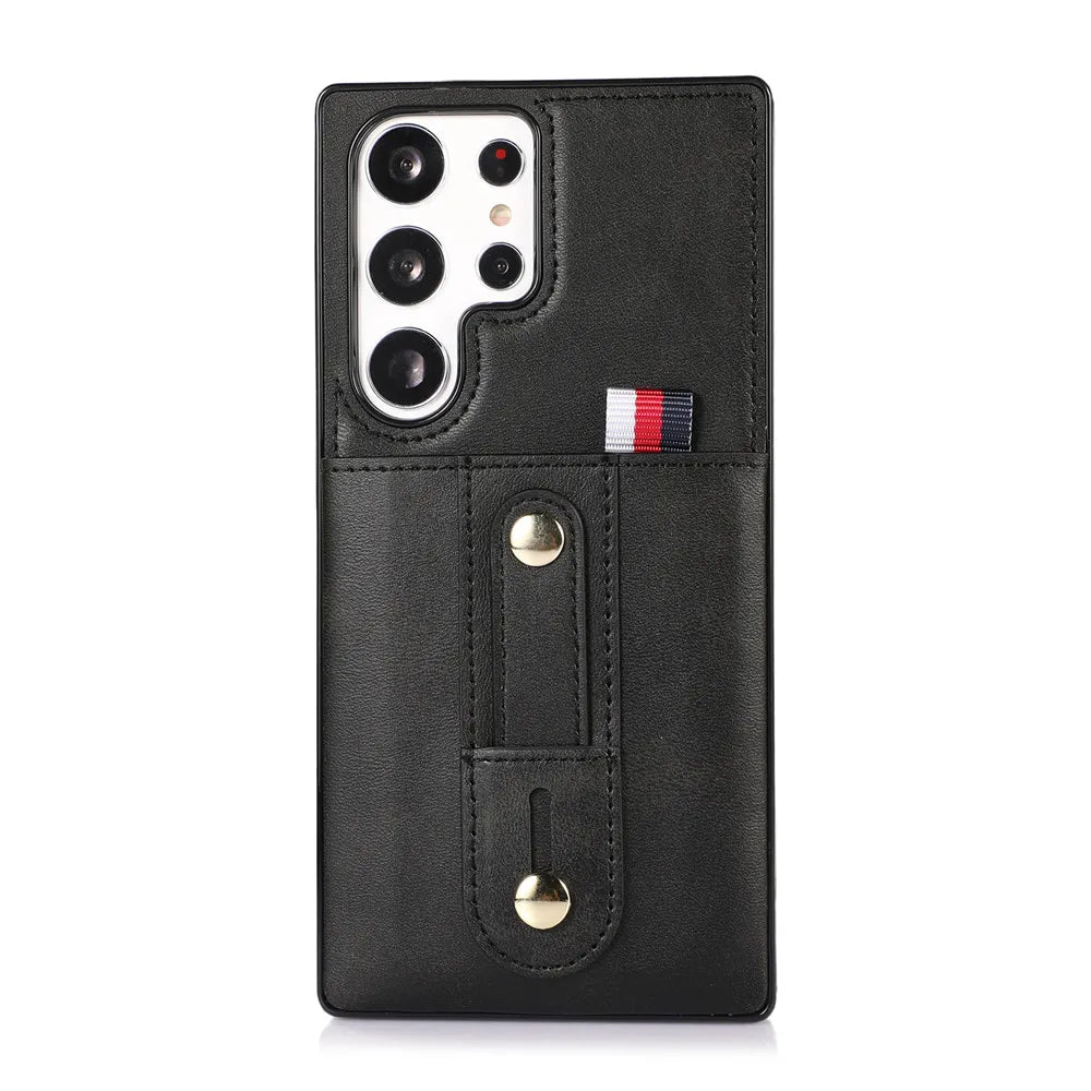 Luxury Leather Wallet Phone Case for Samsung Galaxy