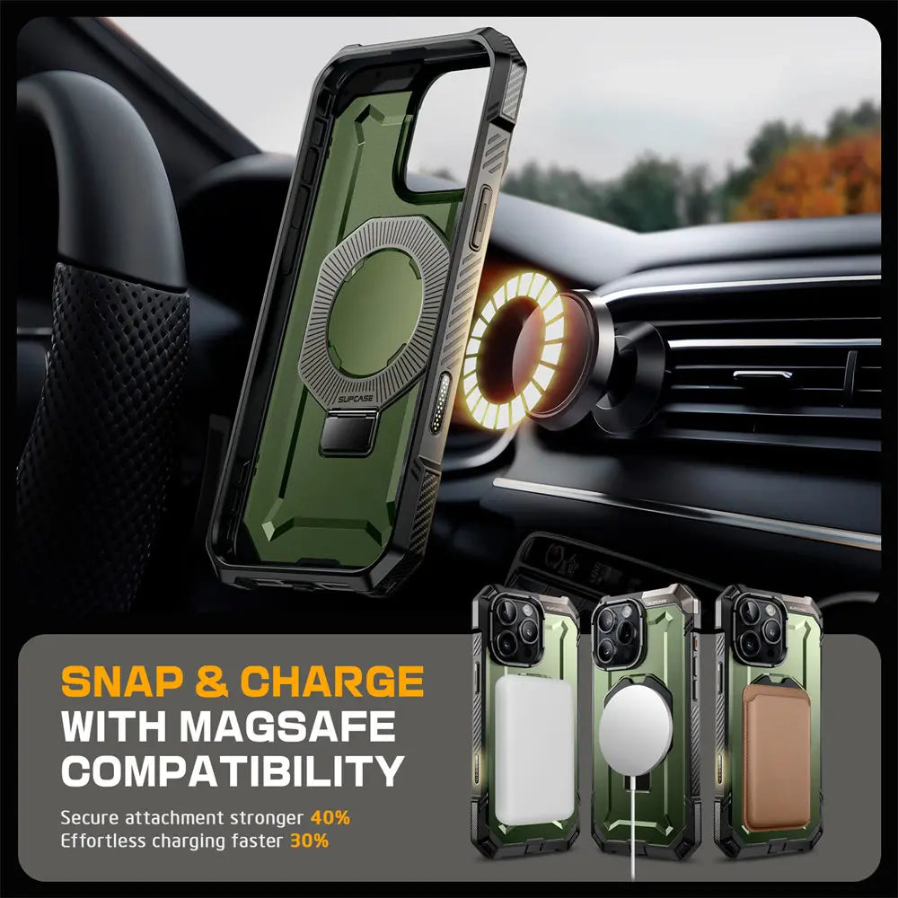 Rugged MagSafe iPhone Case with Camera Capture Button