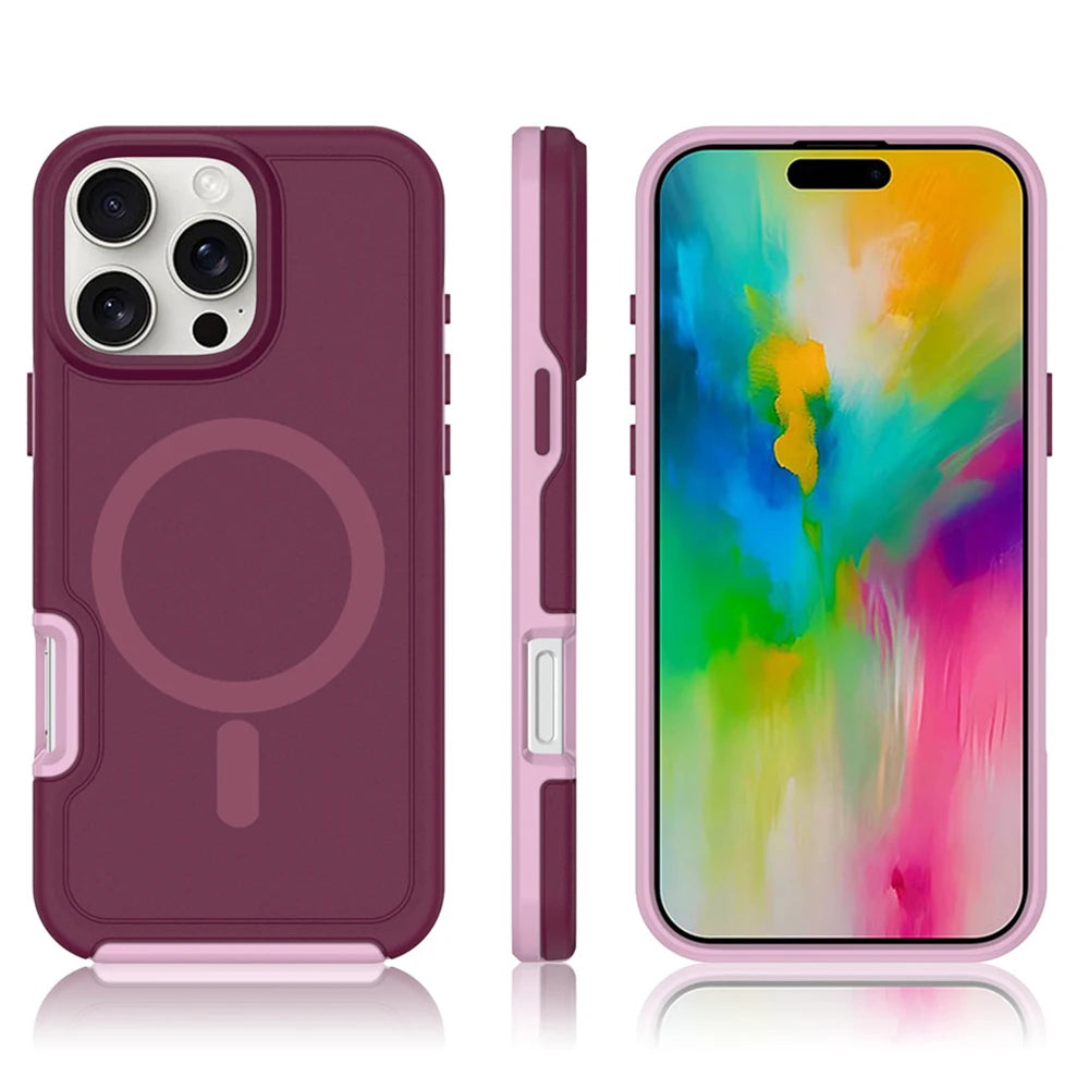 Magnetic Armor Case for iPhone