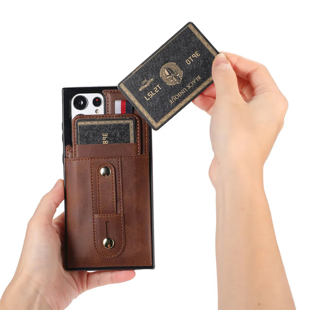 Luxury Leather Wallet Phone Case for Samsung Galaxy