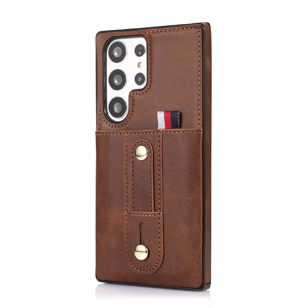 Luxury Leather Wallet Phone Case for Samsung Galaxy