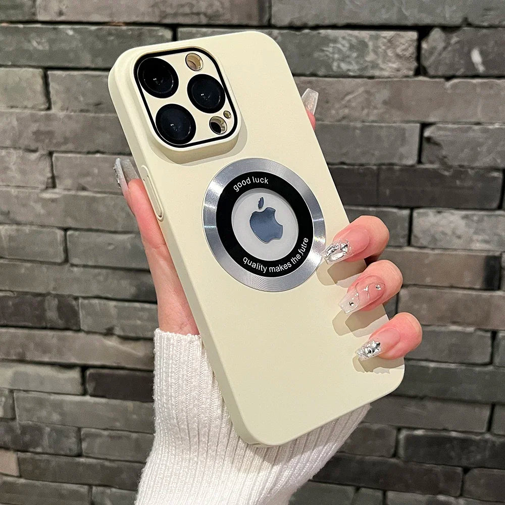 Logo Hole Magsafe Magnetic Case for iPhone - CaseifyTrend
