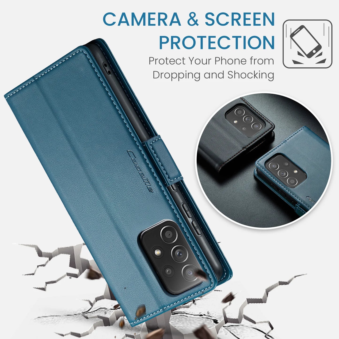 Luxury Leather Wallet Flip Case for Samsung Galaxy Series