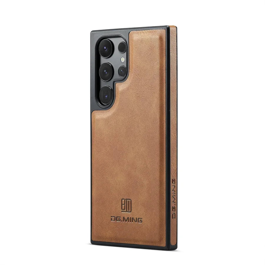 Strong Magnetic Leather Case for Samsung Galaxy