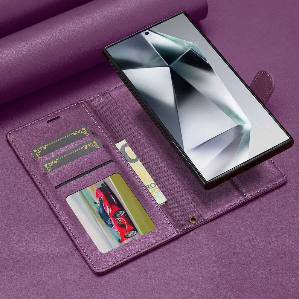 Detachable Wallet Phone Case with Card Holder for Samsung