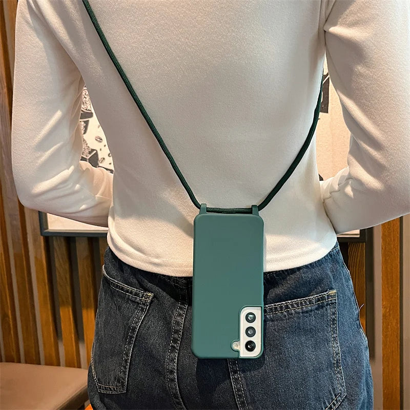 Crossbody Lanyard Strap Case for Samsung Galaxy