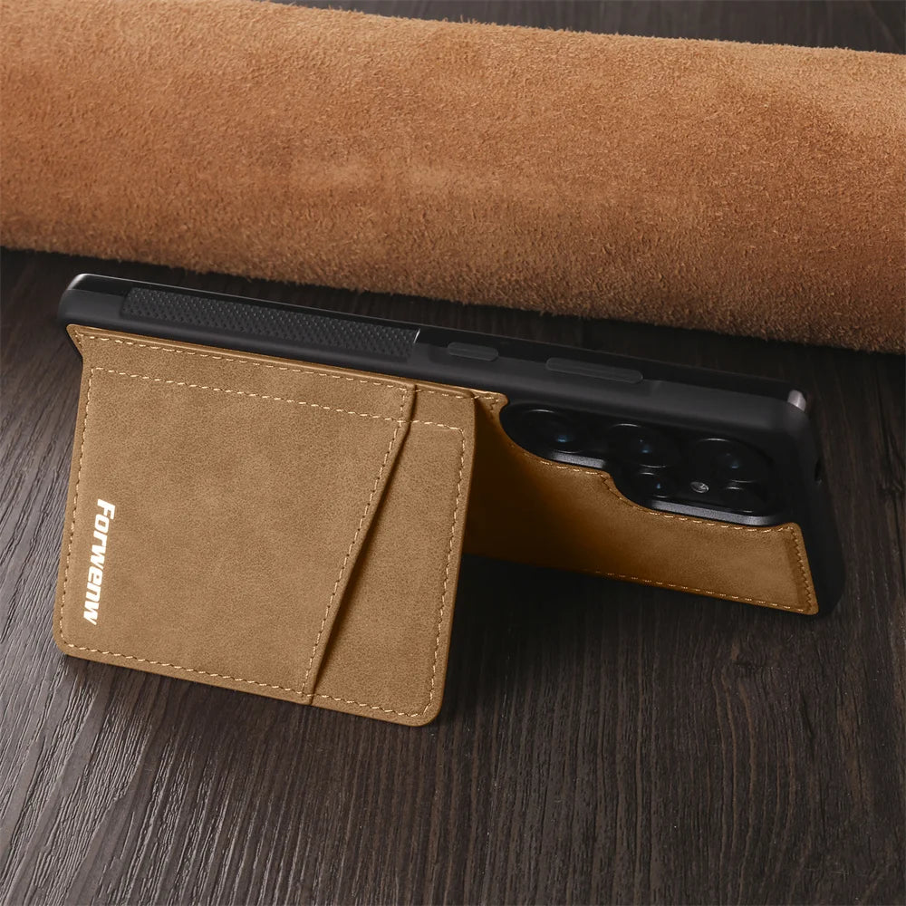 Luxury Leather Phone Case Cover for Samsung Galaxy Series