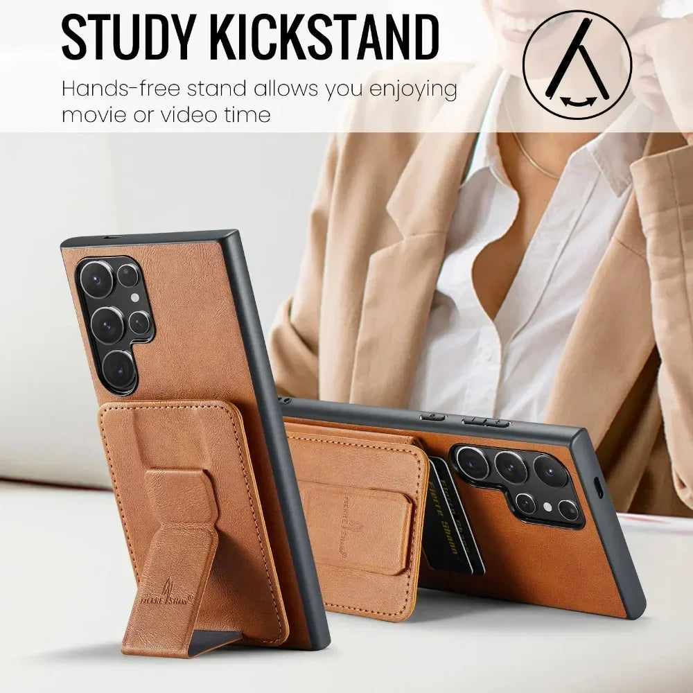 RFID Blocking Wallet Case with Card Holder for Galaxy