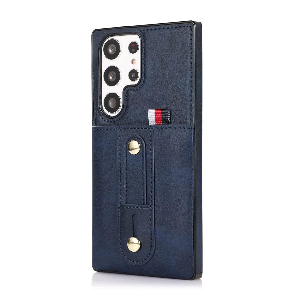 Luxury Leather Wallet Phone Case for Samsung Galaxy