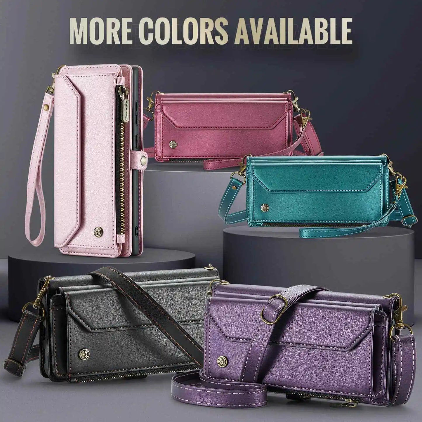 Crossbody Wallet Case with Card Holder for Samsung Galaxy