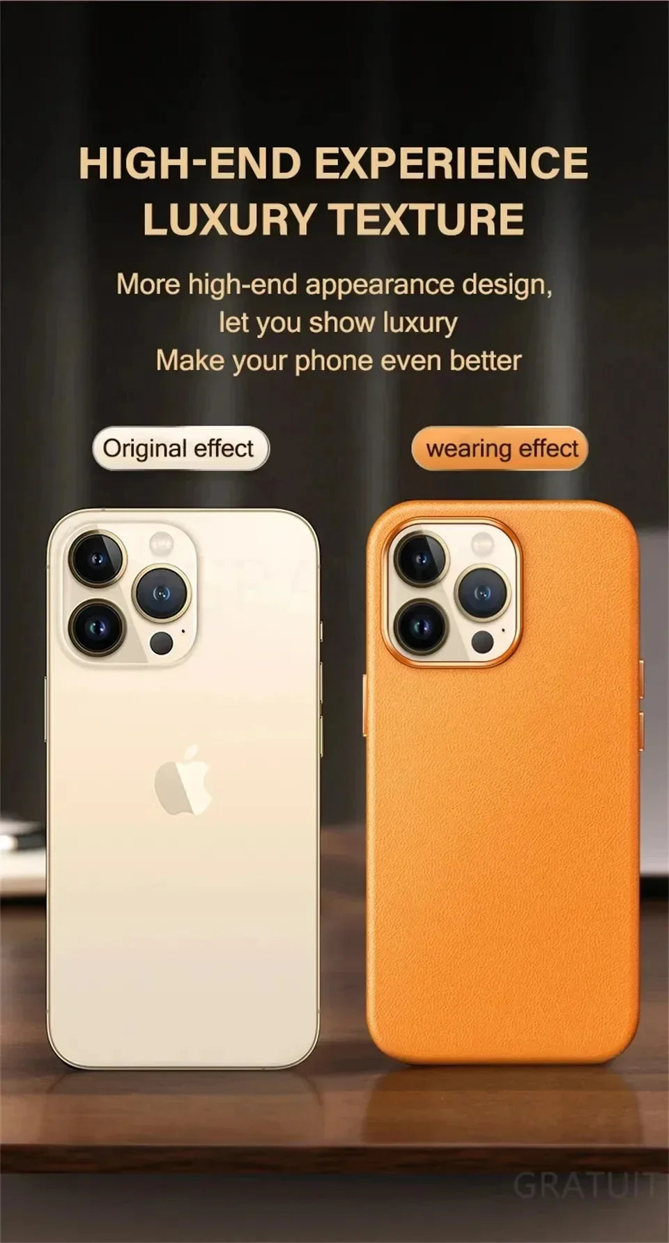Official MagSafe Leather Case for iPhone