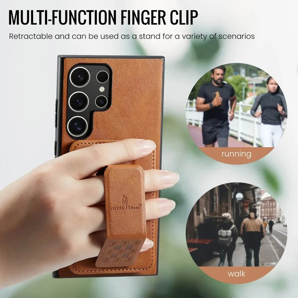 RFID Blocking Wallet Case with Card Holder for Galaxy