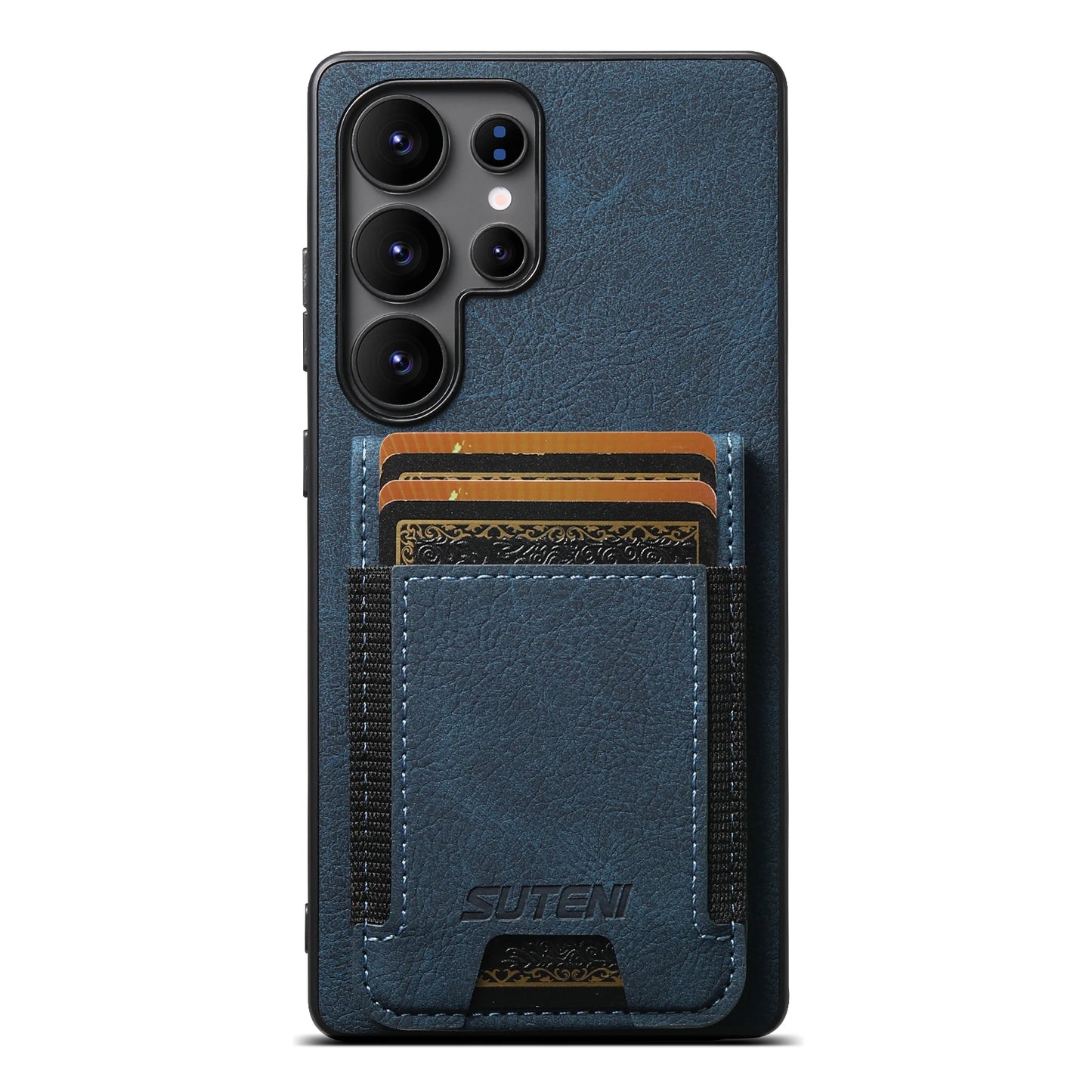 Luxury PU Leather Card Holder Stand Case for Samsung