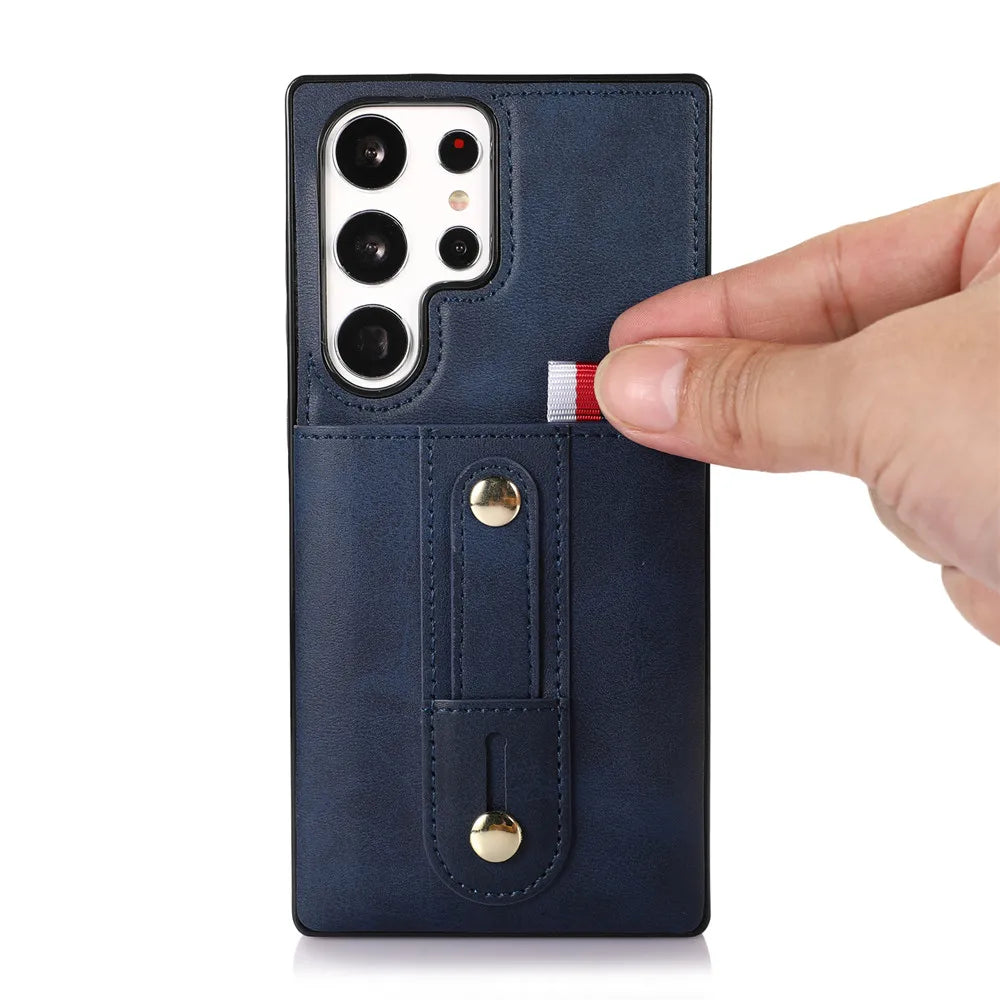 Luxury Leather Wallet Phone Case for Samsung Galaxy
