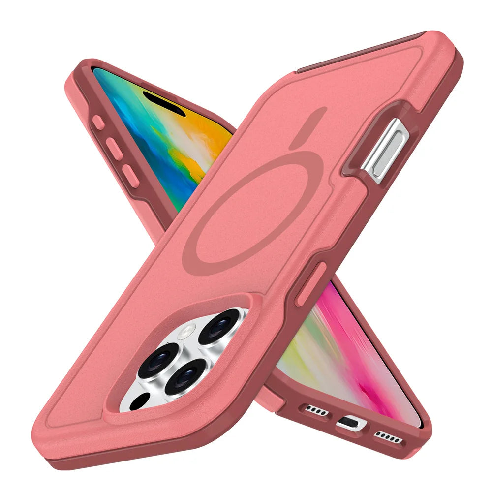 Magnetic Armor Case for iPhone
