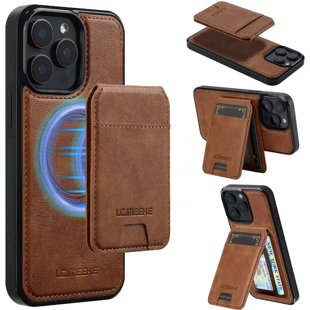 MagSafe Wallet Case with Detachable Card Holder for iPhone