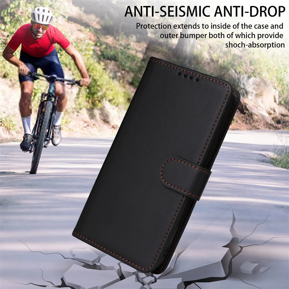Detachable Magnetic Flip Leather Case for iPhone