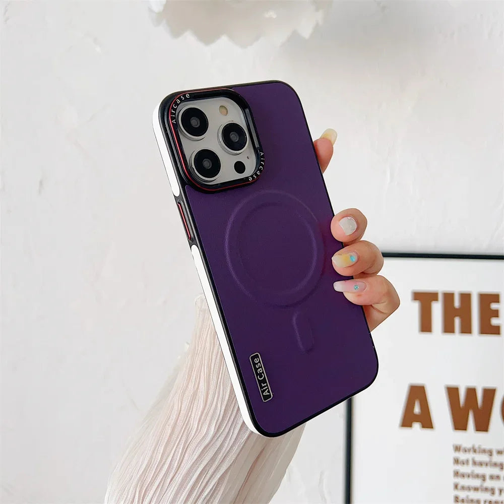 Luxury Leather MagSafe Case for iPhone - CaseifyTrend