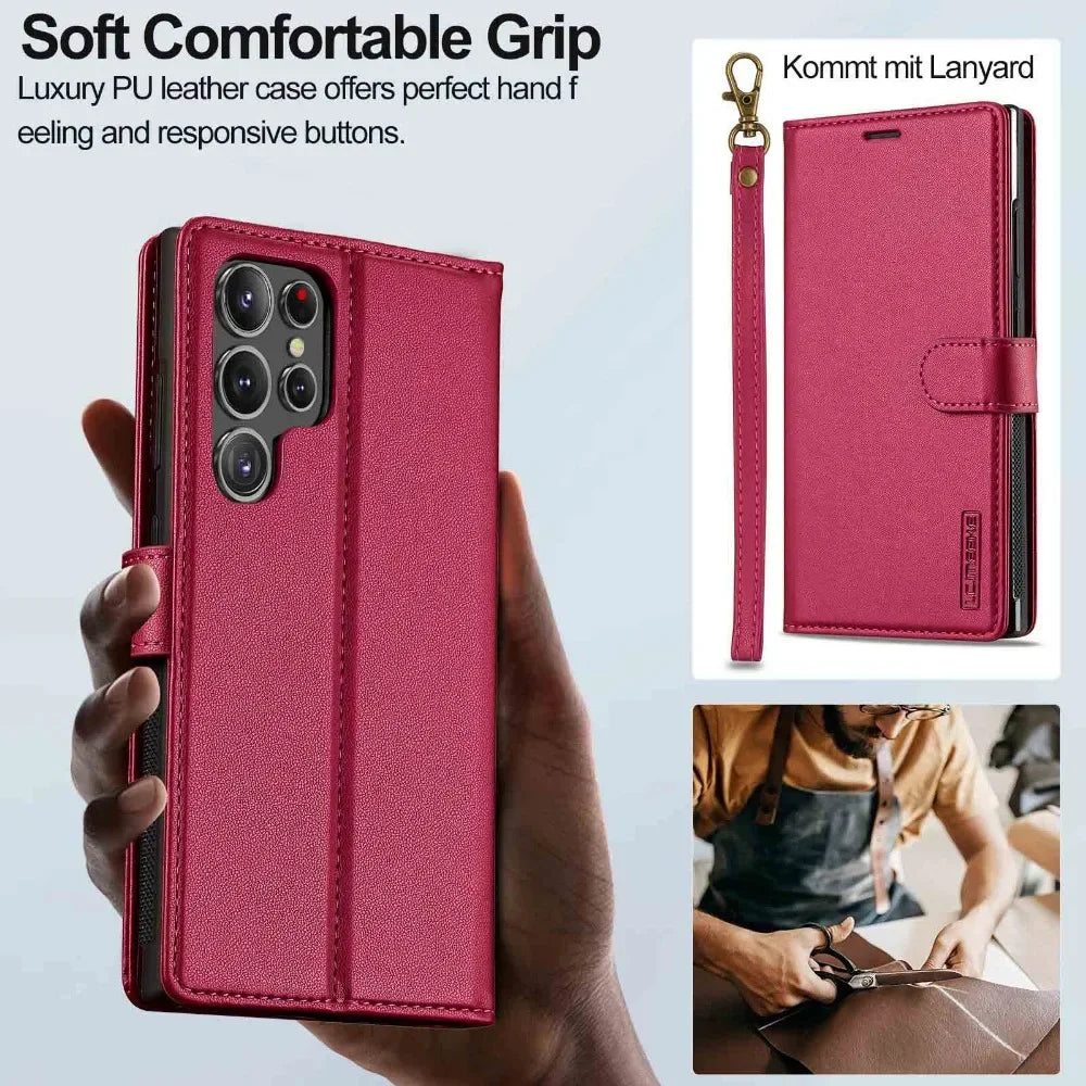 Detachable Wallet Phone Case with Card Holder for Samsung
