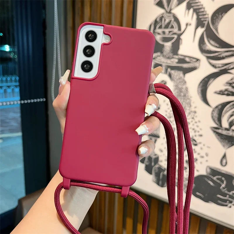 Crossbody Lanyard Strap Case for Samsung Galaxy