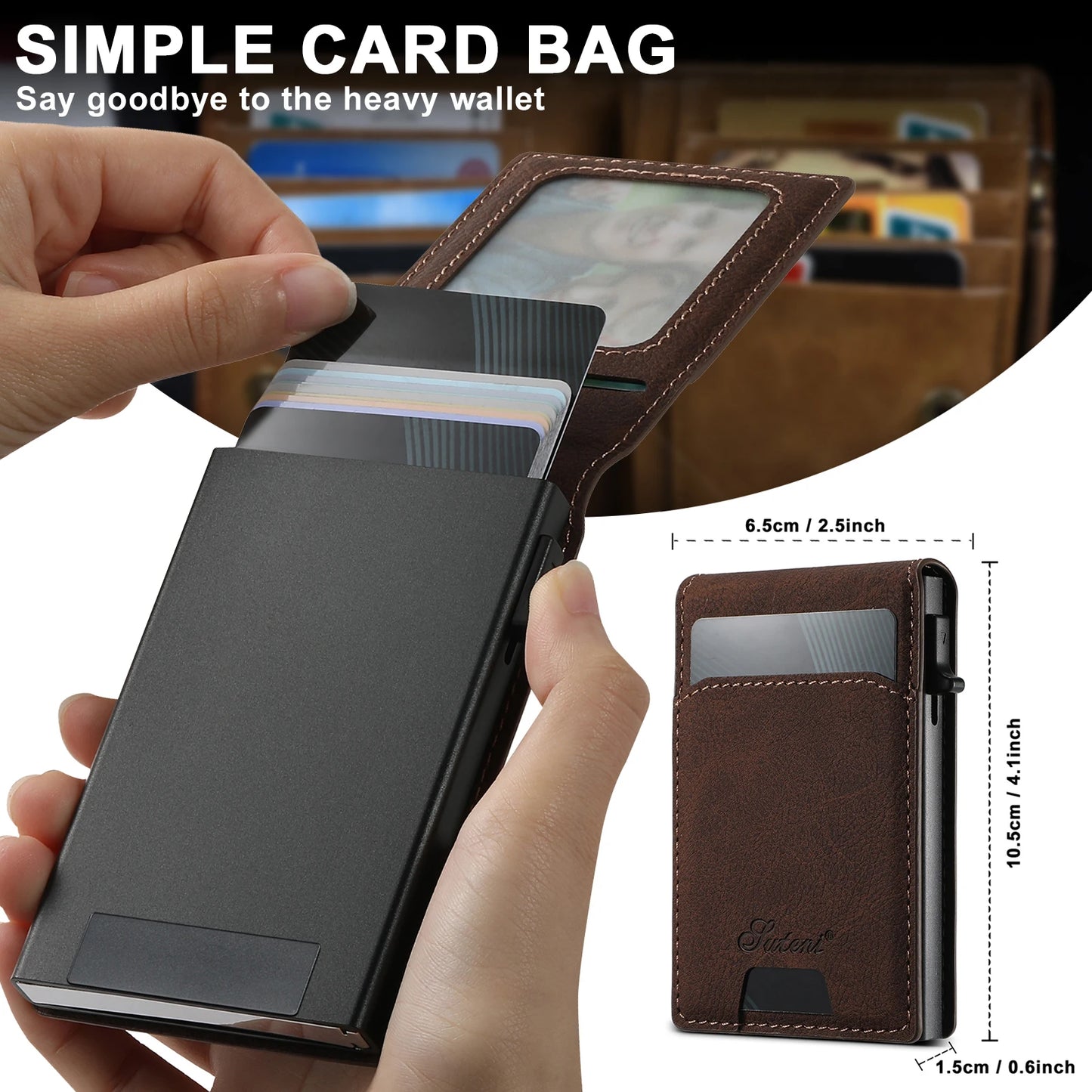 Luxury PU Leather Wallet Phone Case with Card Slot for Samsung