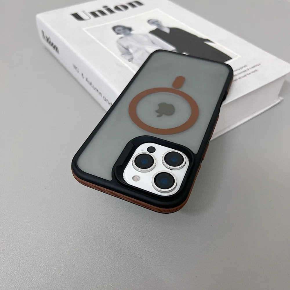 Luxury Magnetic Matte Armor Case for iPhone - CaseifyTrend