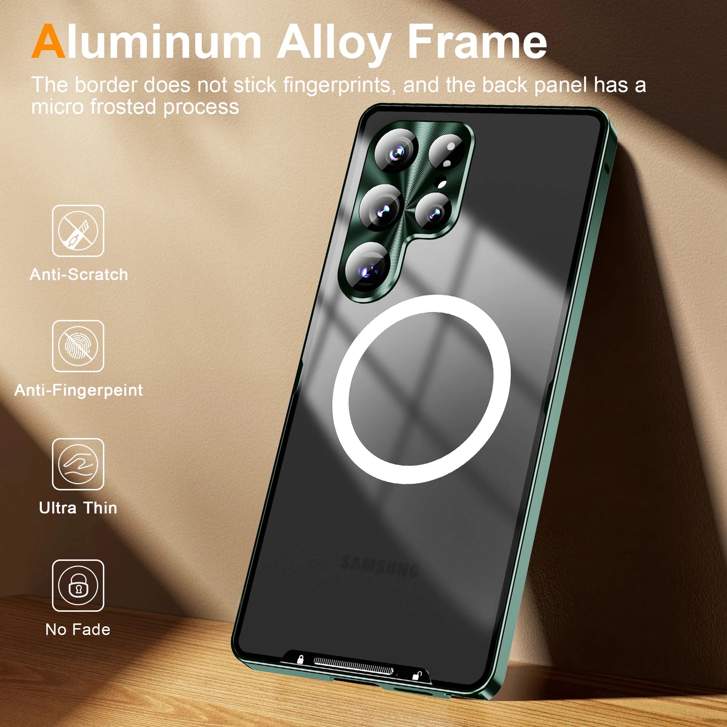 Metal Magnetic Magsafe Case for Samsung Galaxy