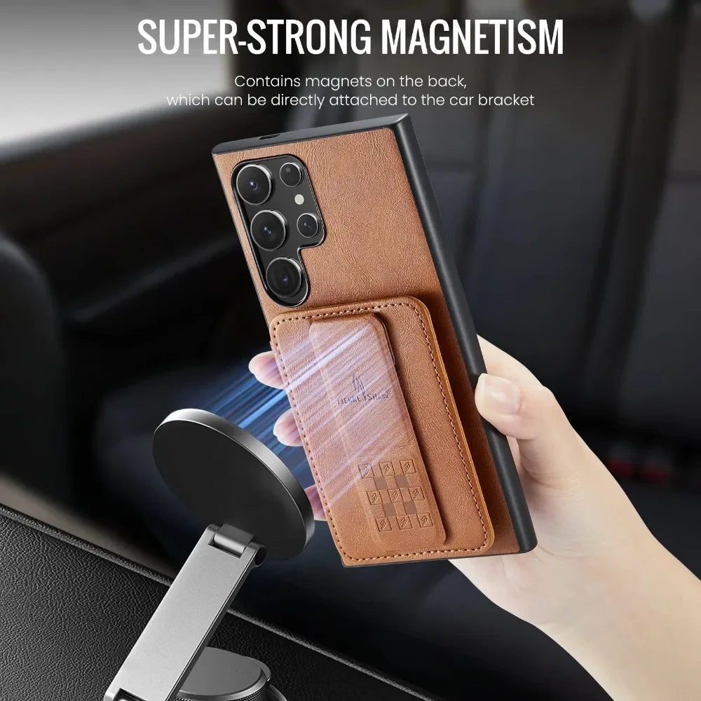 RFID Blocking Wallet Case with Card Holder for Galaxy