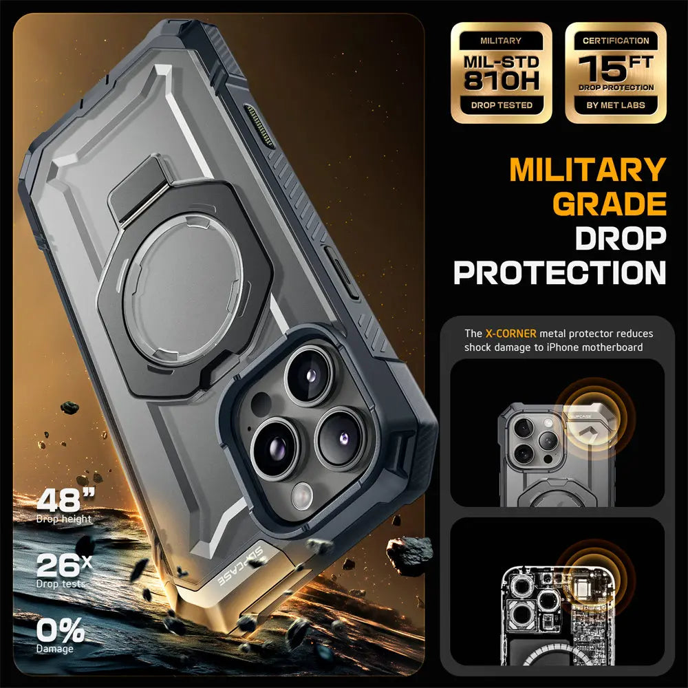 Rugged MagSafe iPhone Case with Camera Capture Button