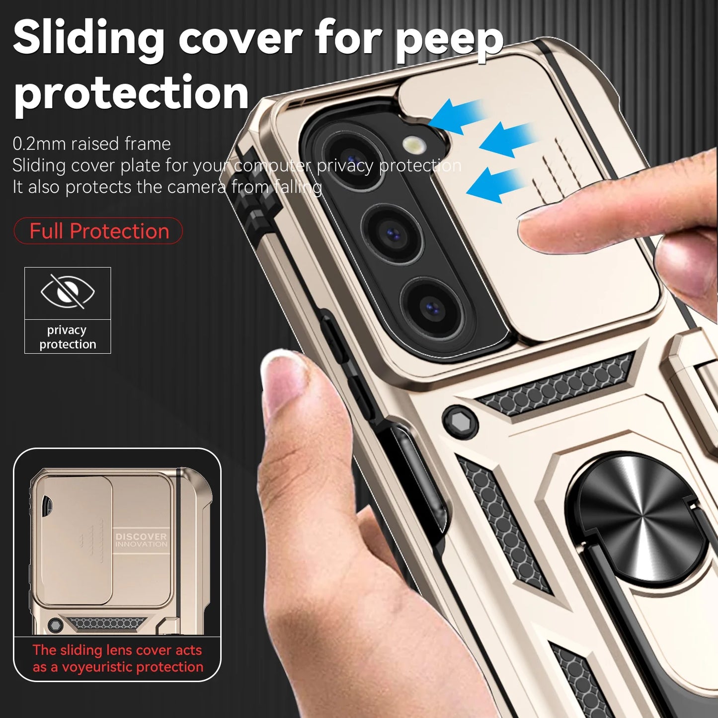 Slide Camera Cover Case for Samsung Z Fold - CaseifyTrend