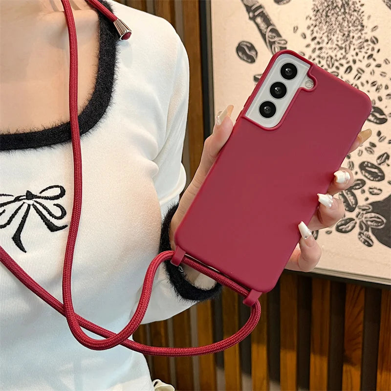 Crossbody Lanyard Strap Case for Samsung Galaxy