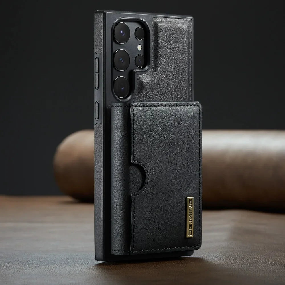 Detachable Magnetic Wallet Case with RFID for Samsung Galaxy
