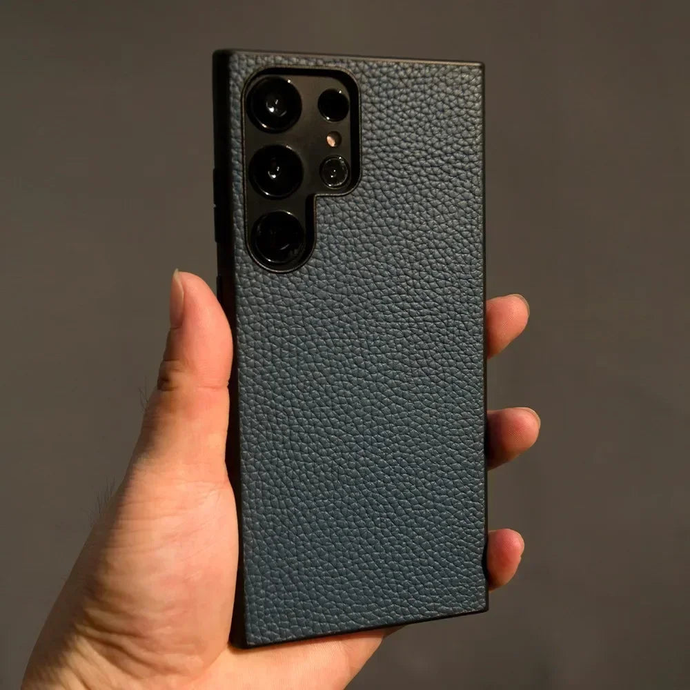 Premium Genuine Leather Case for Samsung Galaxy Phones