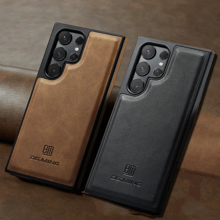 Strong Magnetic Leather Case for Samsung Galaxy