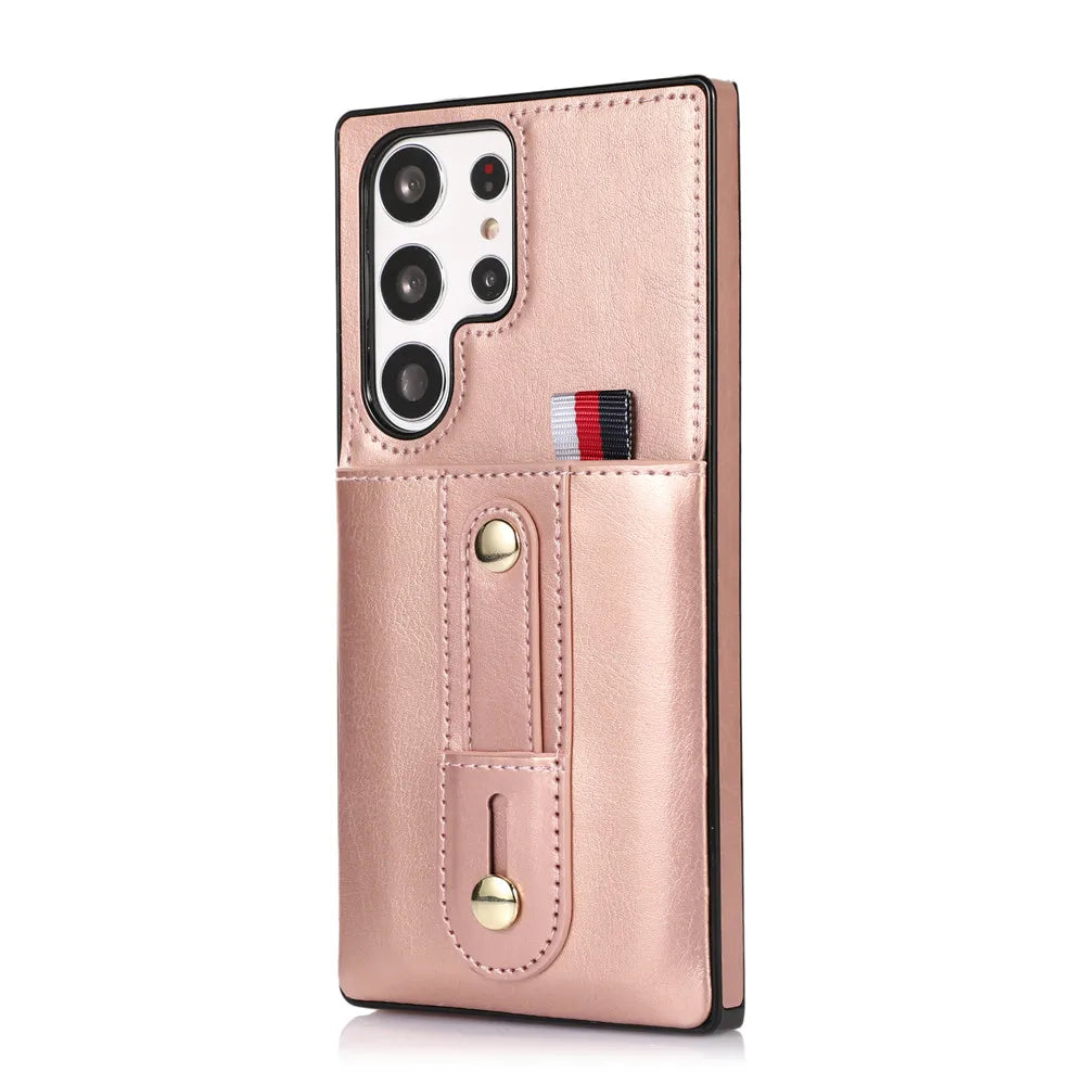 Luxury Leather Wallet Phone Case for Samsung Galaxy