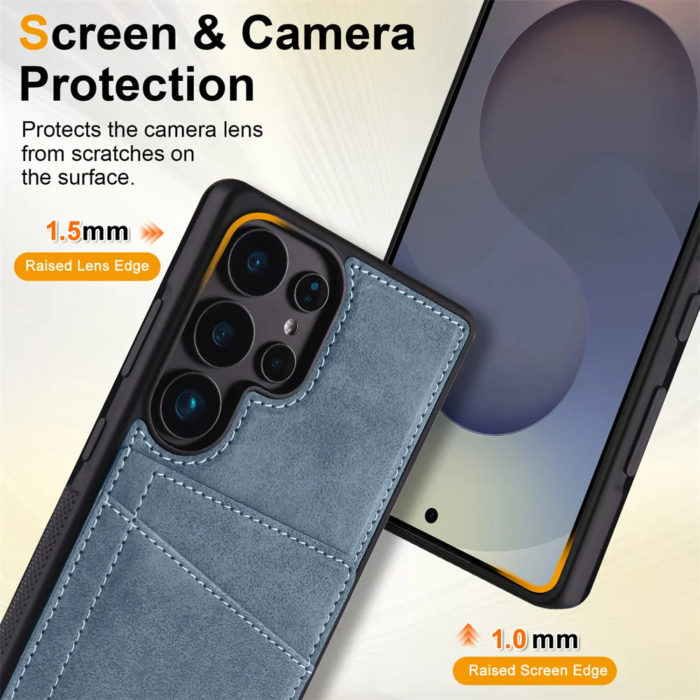 Luxury Leather Phone Case Cover for Samsung Galaxy Series