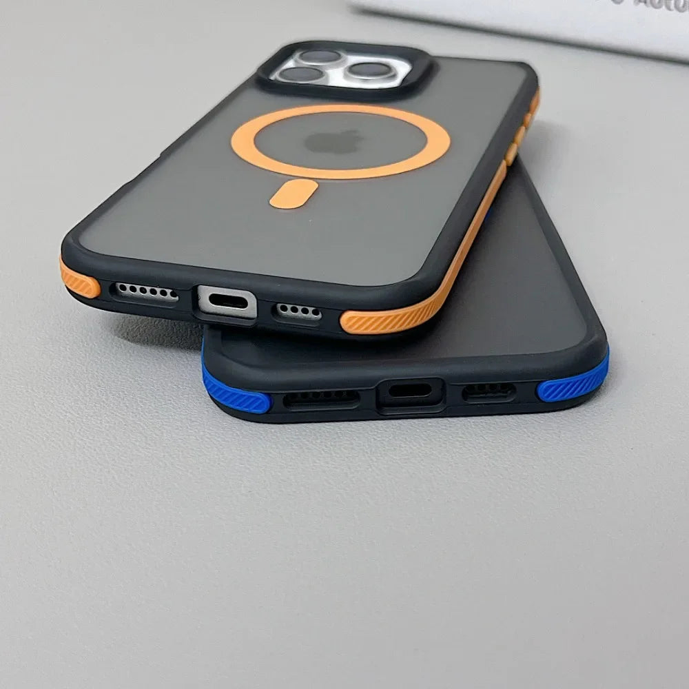 Luxury Magnetic Matte Armor Case for iPhone - CaseifyTrend