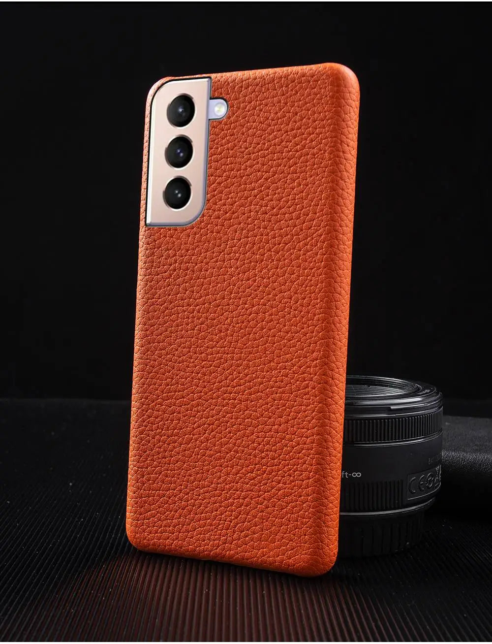 Genuine Leather Litchi Texture Phone Case for Samsung