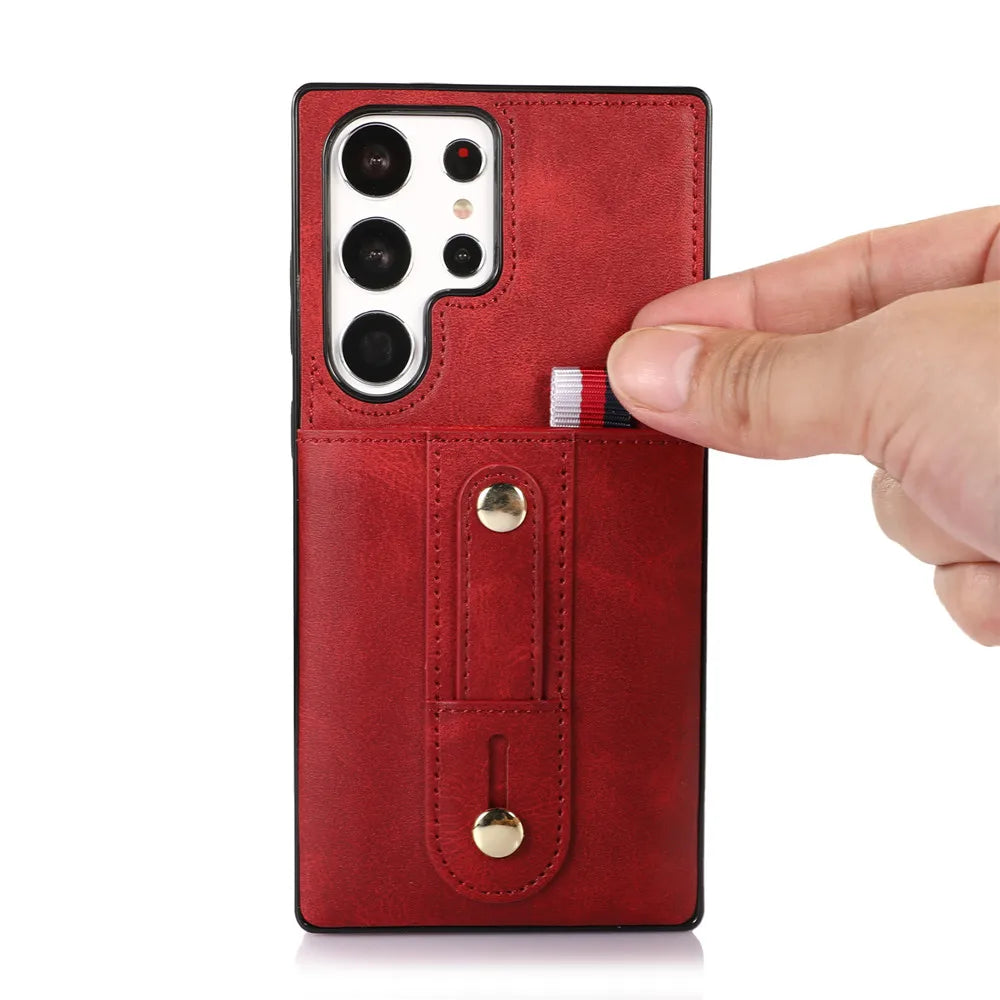 Luxury Leather Wallet Phone Case for Samsung Galaxy