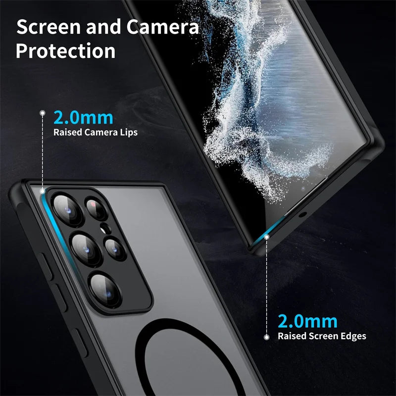 Matte Magnetic Wireless Case for Samsung Galaxy - CaseifyTrend