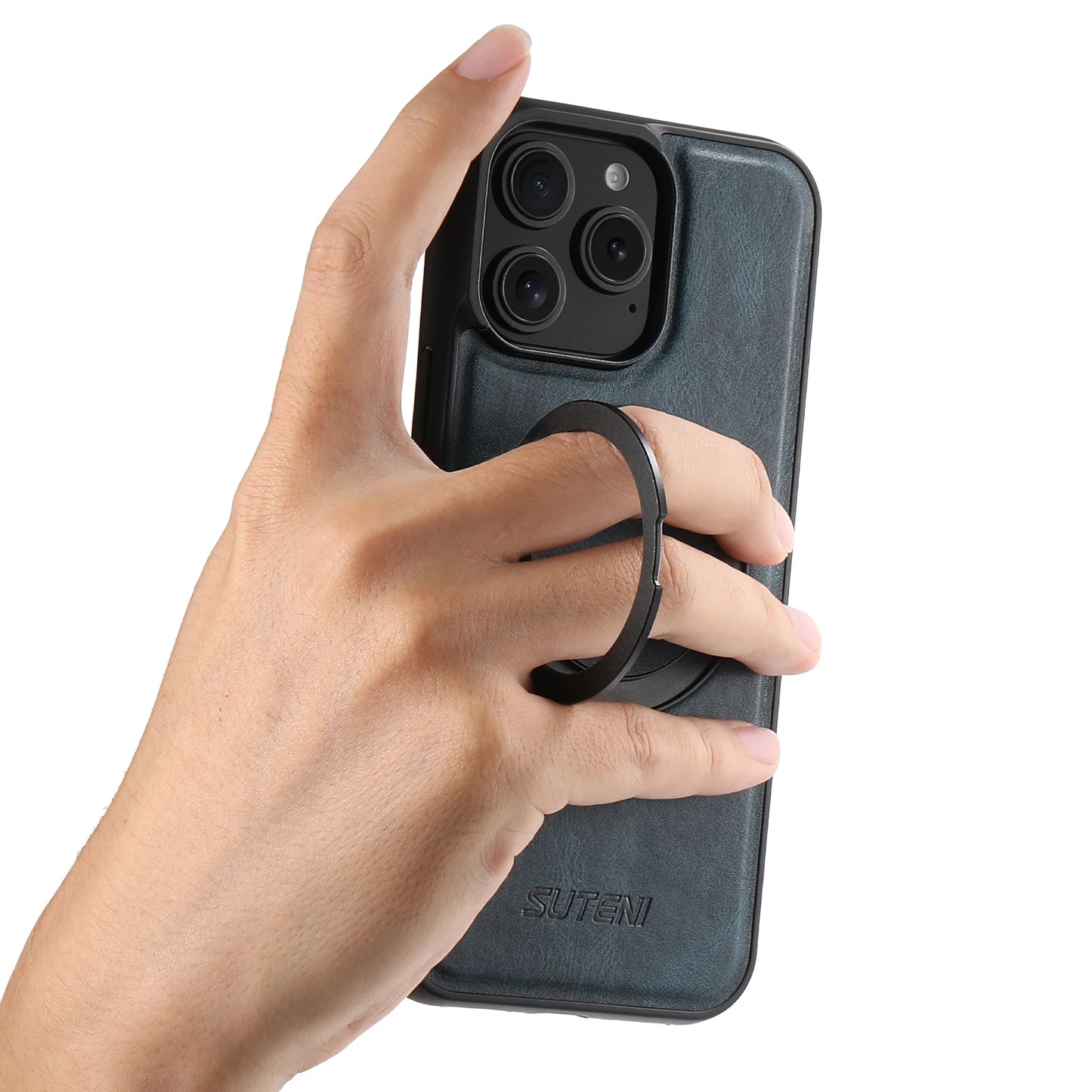 PU Leather Rotating Stand Case for iPhone