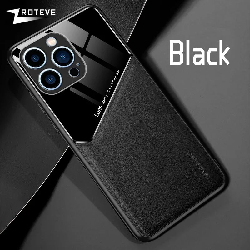 PU Leather Magnetic Case for iPhone