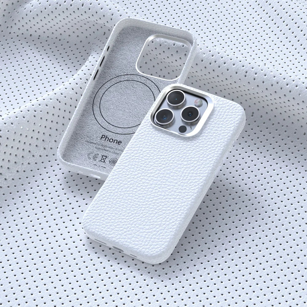MagSafe Leather Cover with Wireless Charging for iPhone