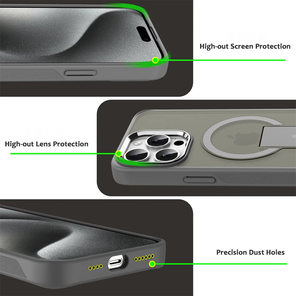 Luxury Magsafe Folding Stand Case for iPhone